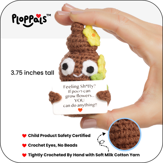 Small & Sassy Emotional Support Crochet Flower Ploppal