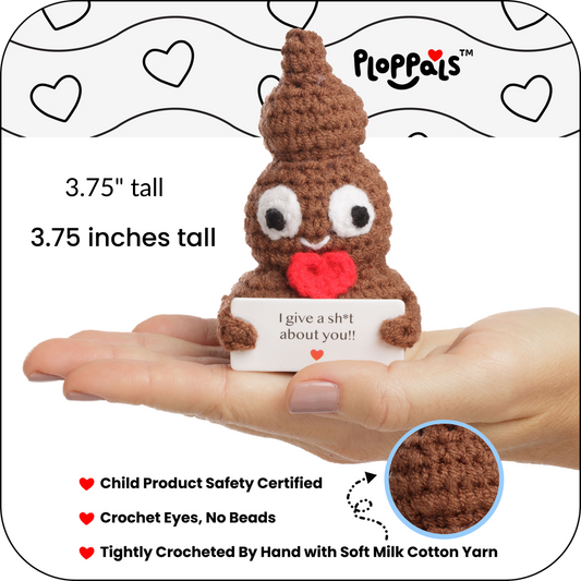 Small & Sassy Emotional Support Crochet Heart Ploppal