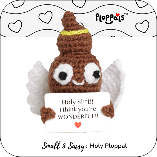 Small & Sassy Emotional Support Crochet Holy Ploppal