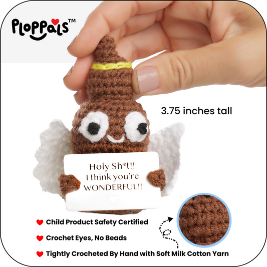 Small & Sassy Emotional Support Crochet Holy Ploppal