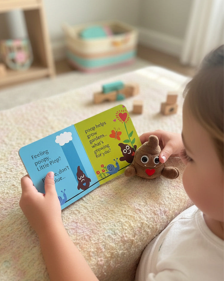 Little Plop Plushie and Board Book Bundle