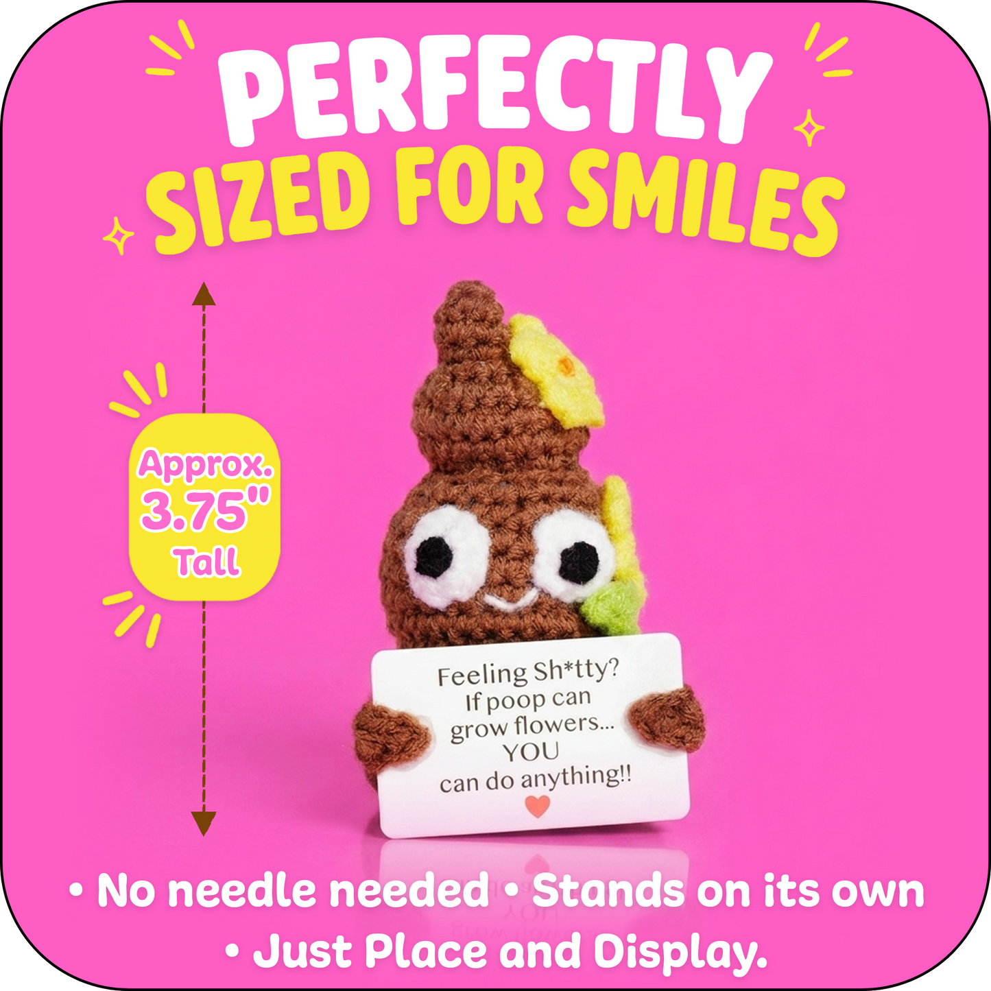 Small & Sassy Emotional Support Crochet Flower Ploppal