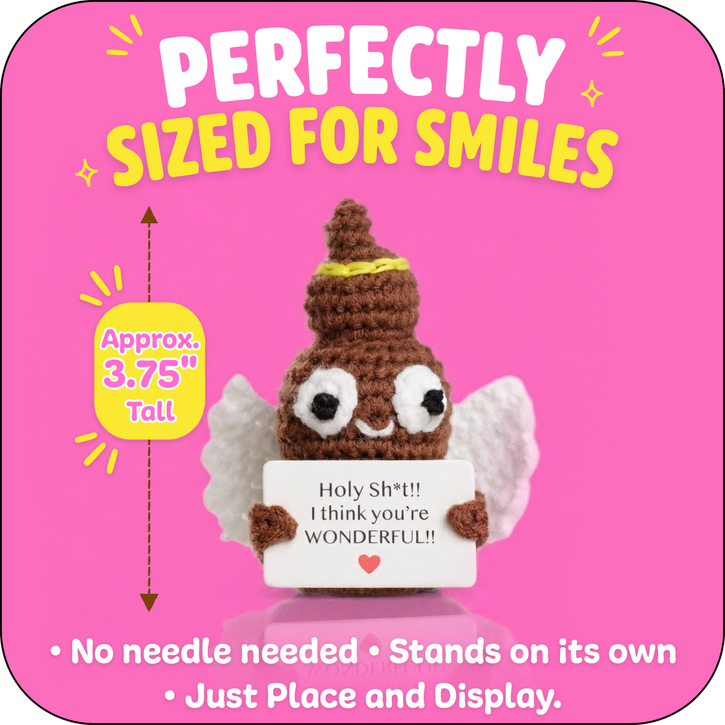 Small & Sassy Emotional Support Crochet Holy Ploppal