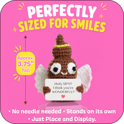 Small & Sassy Emotional Support Crochet Holy Ploppal