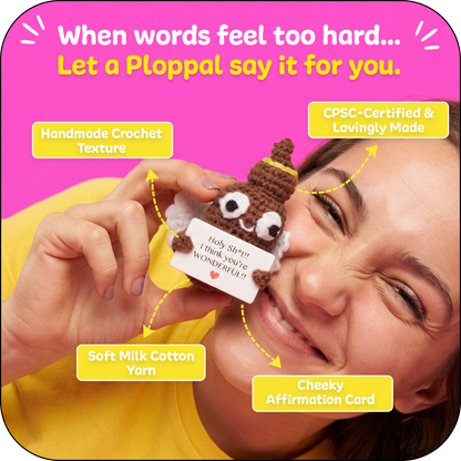 Small & Sassy Emotional Support Crochet Holy Ploppal