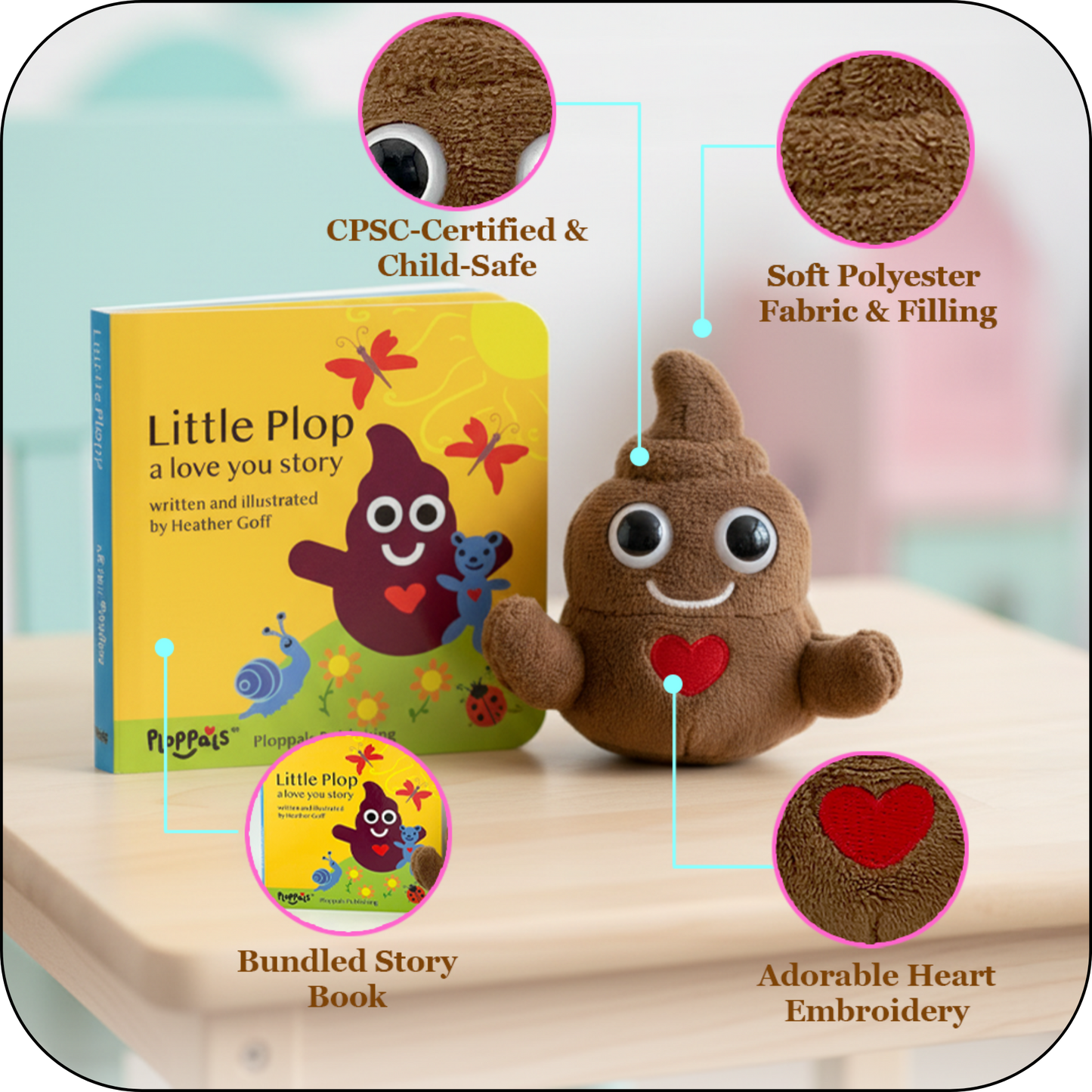 Gift for Kids | Little Plop Plush + Board Book Bundle – A Love You Story