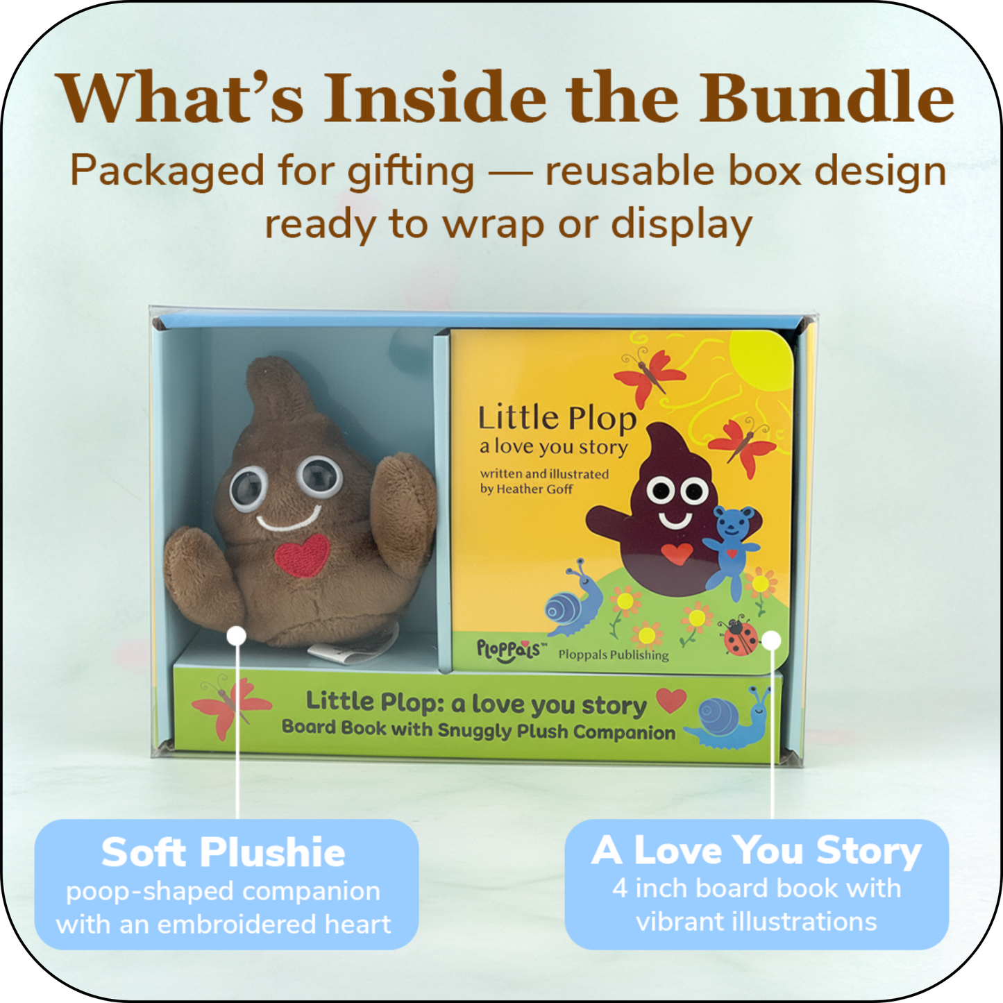 Gift for Kids | Little Plop Plush + Board Book Bundle – A Love You Story