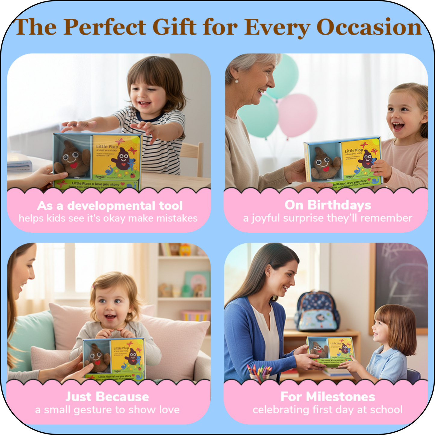 Gift for Kids | Little Plop Plush + Board Book Bundle – A Love You Story