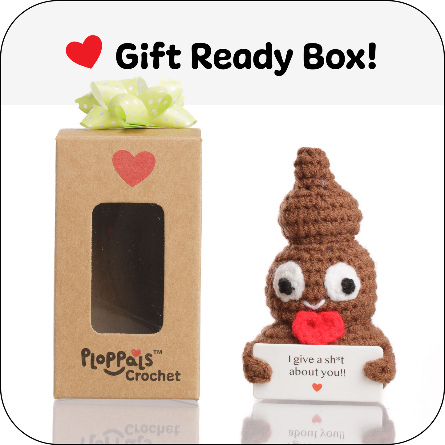 Small & Sassy Emotional Support Crochet Heart Ploppal