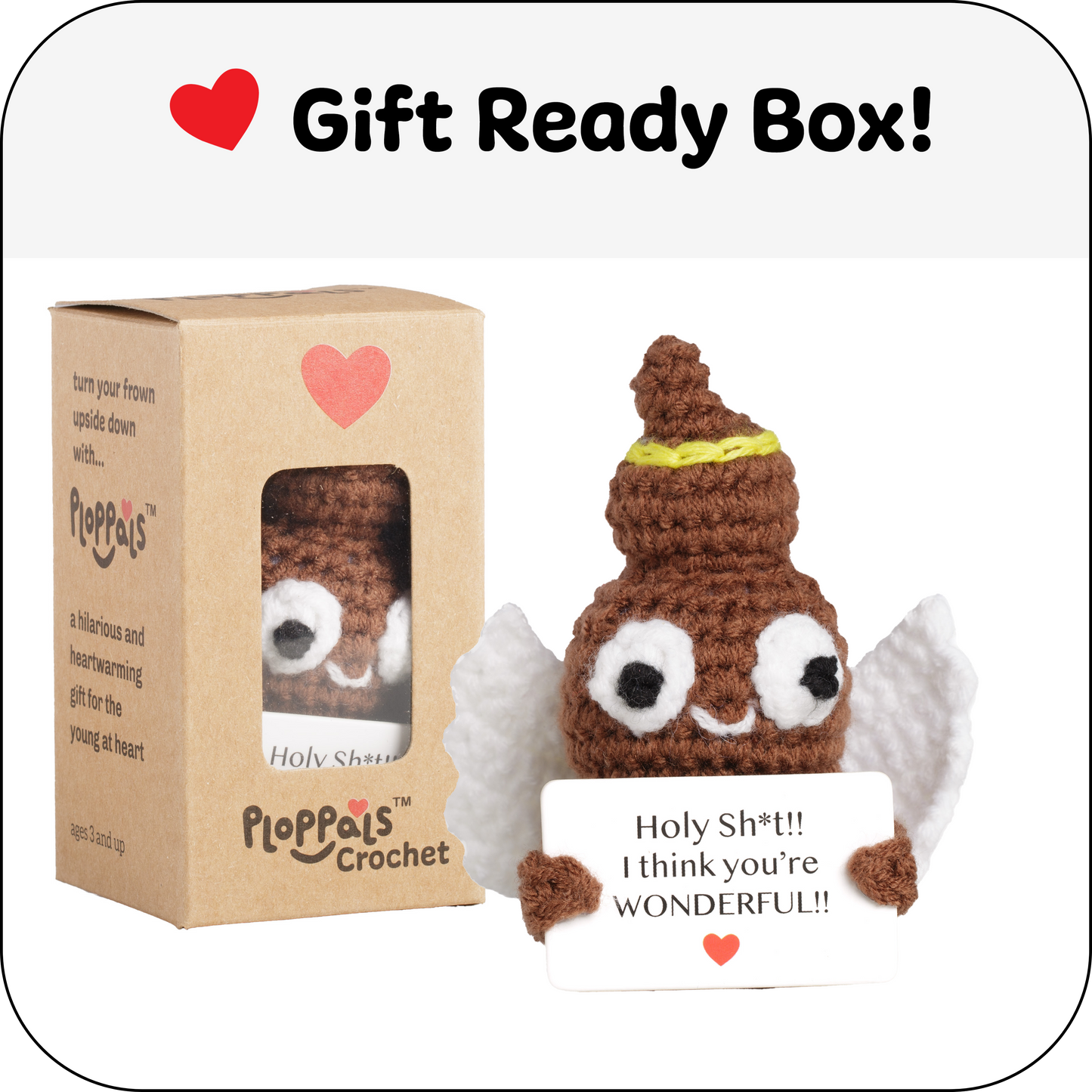 Small & Sassy Emotional Support Crochet Holy Ploppal