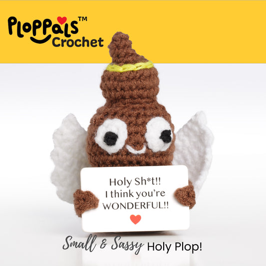 Ploppals Positive Poo Crochet Small and Sassy Holy Plop