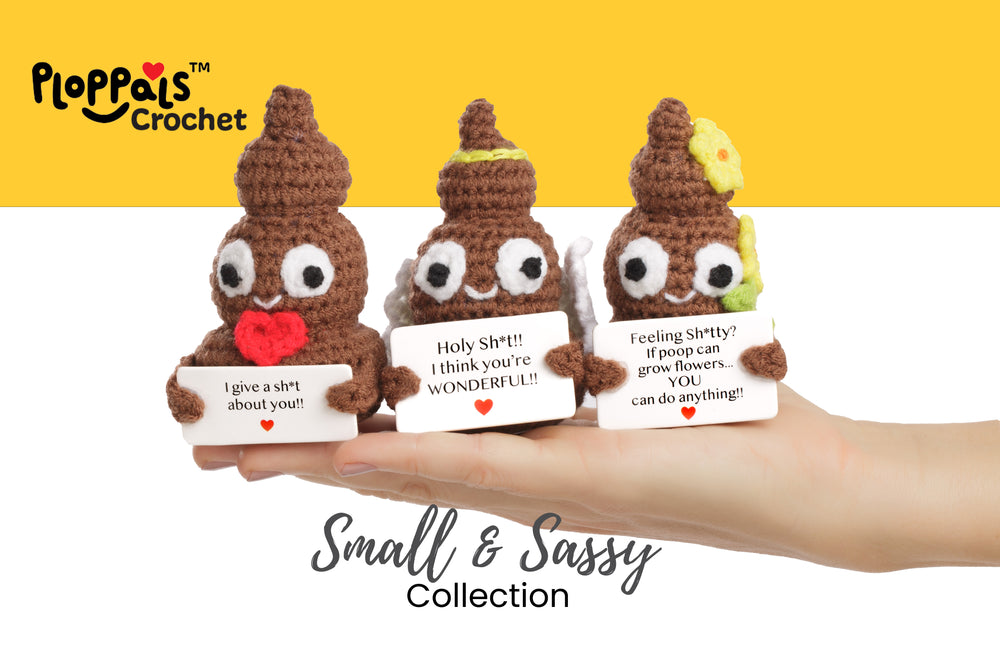 Ploppals Positive Poo Crochet Small and Sassy set of three