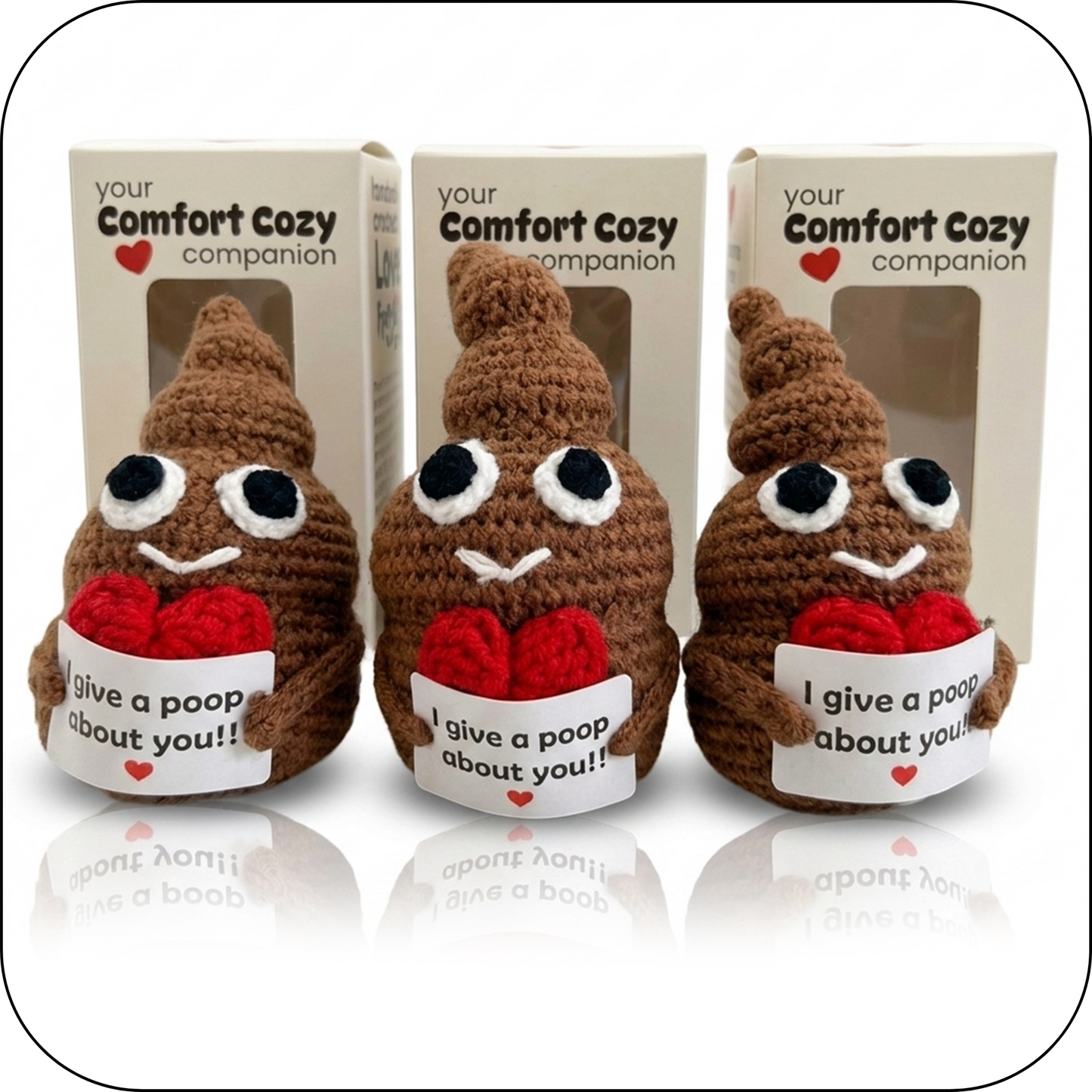 Comfort Cozy Line Set of Three Heart Bundle (By 2 Get 1 Free)